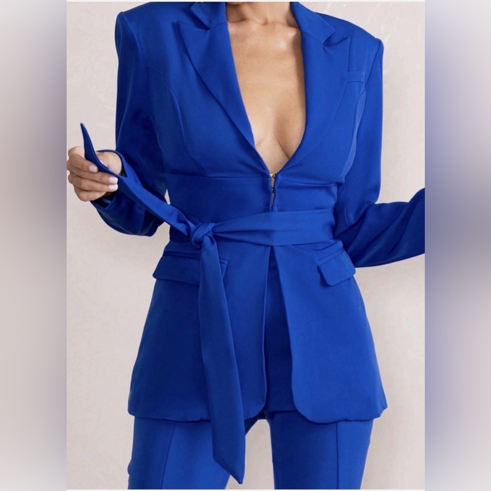 Club L London Lively Electric Blue Blazer